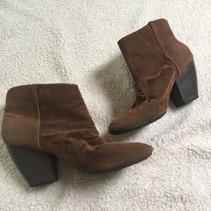 Brown Faux Suede Boots